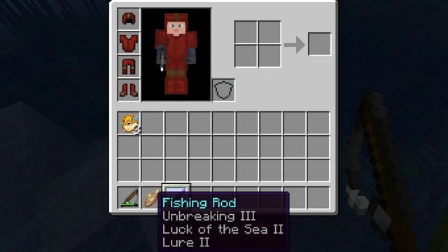 When fishing in Minecraft, Players get an enchanted fishing Rod